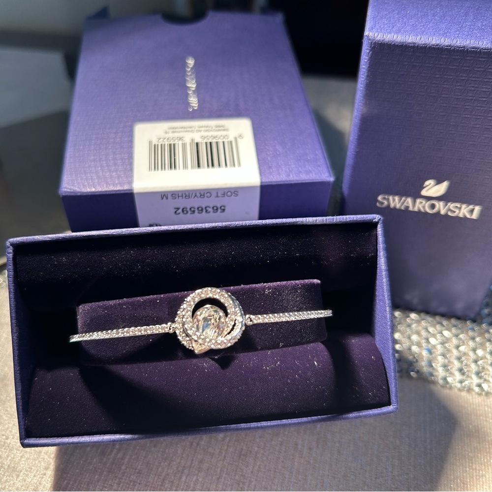 Swarovski Silver and Crystal Circle Bracelet